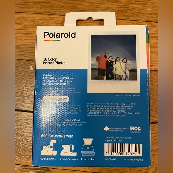Polaroid Color Film for 600 Double Pack, 16 Photos (Not for an OLD 600 camera) - Picture 2 of 6